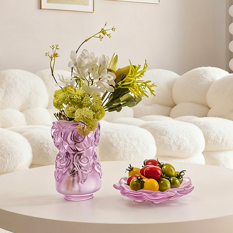 분실 왁스 주조 공정 유리 홈 장식 크리스탈 유리 꽃병