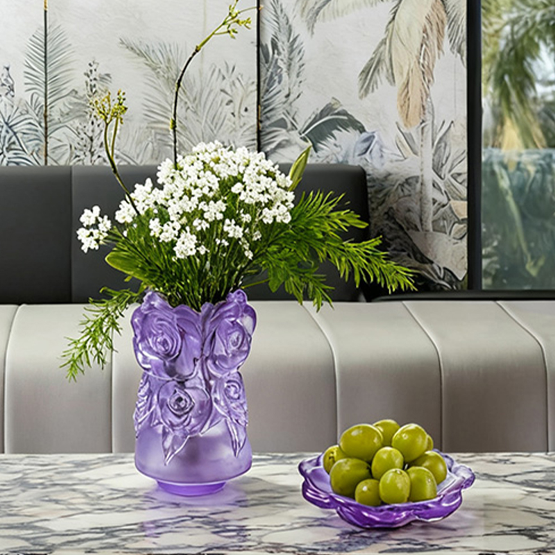 분실 왁스 주조 공정 유리 홈 장식 크리스탈 유리 꽃병