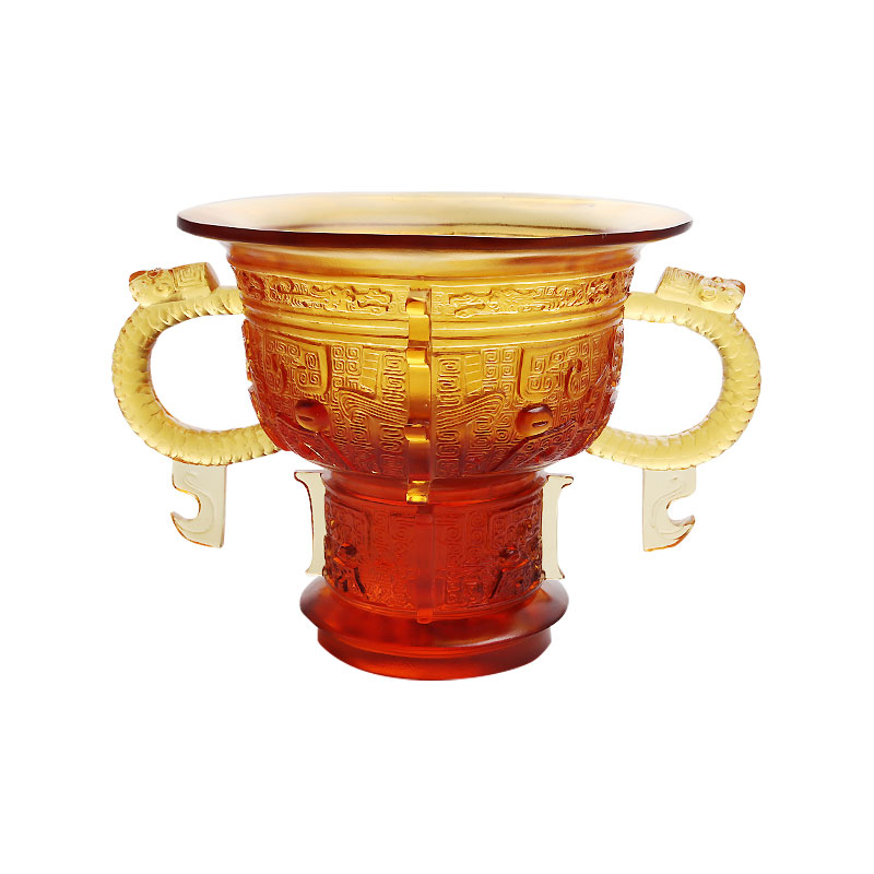 용 귀 손잡이와 가시 패턴이 있는 중국 삼각대