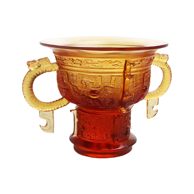 용 귀 손잡이와 가시 패턴이 있는 중국 삼각대