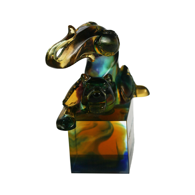 타이거 유리 ​​크리스탈 씰