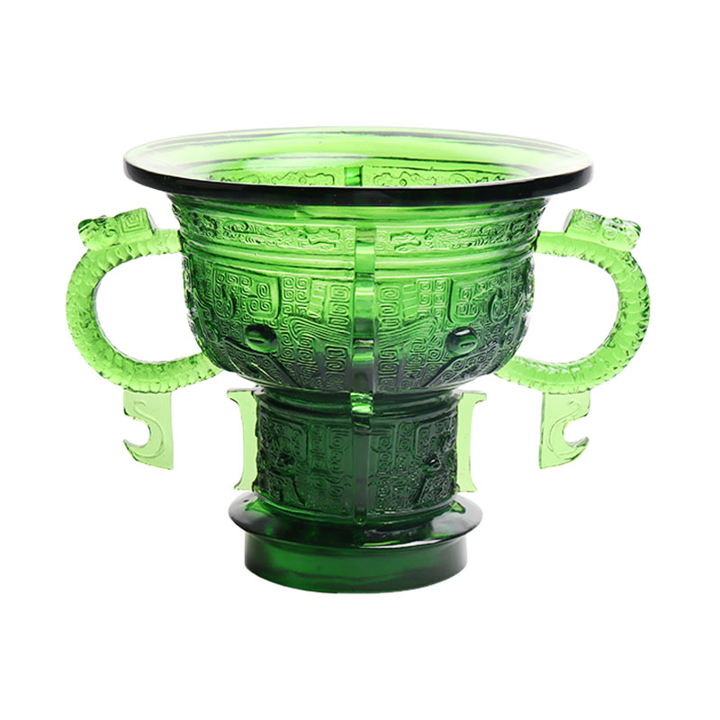 용 귀 손잡이와 가시 패턴이 있는 중국 삼각대