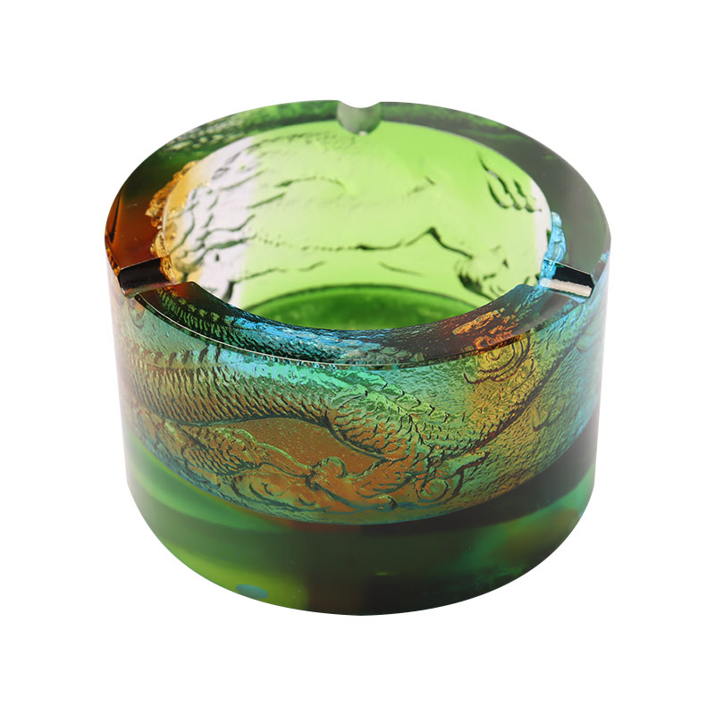 용문양 유리재떨이