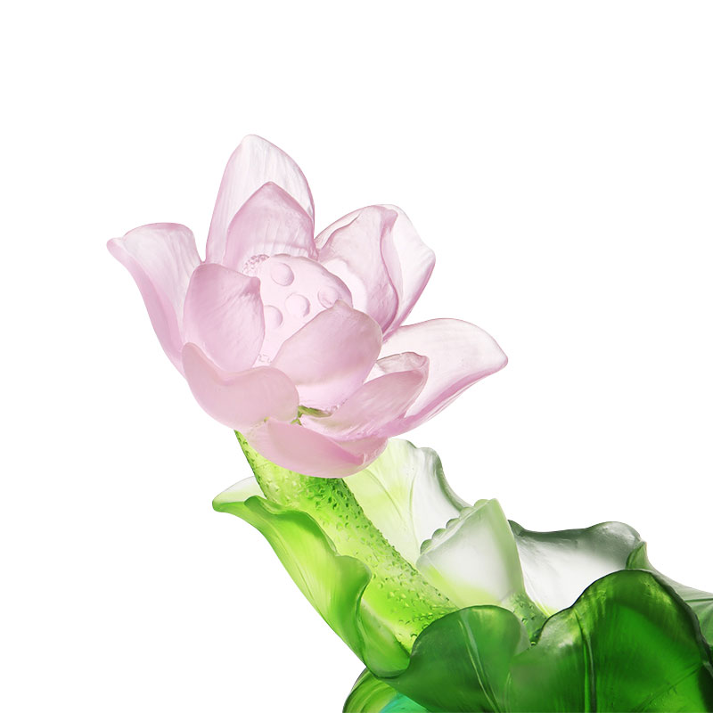 로터스 시리즈 복도 장식 크리스탈 유리 꽃병 세트