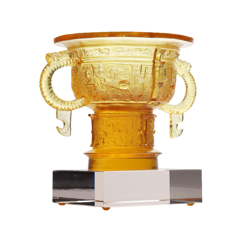 용 귀 손잡이와 가시 패턴이 있는 중국 삼각대