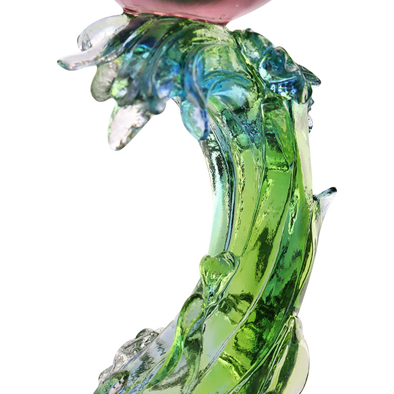 크리스탈 유리 연꽃 모양 촛대