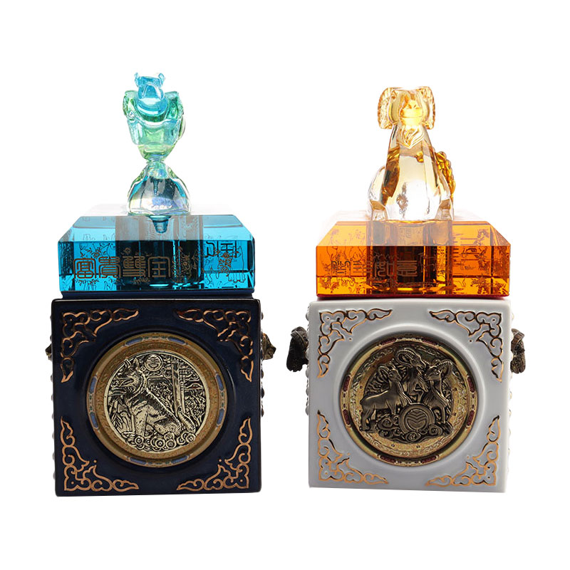 푸른 사슴 병 뚜껑 장식 장식품 유리 와인 병 도구