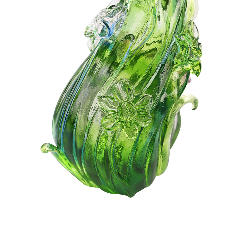 크리스탈 유리 연꽃 모양 촛대