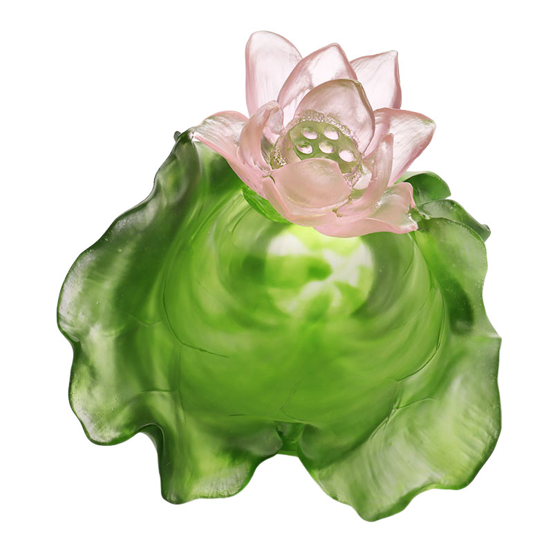 로터스 시리즈 복도 장식 크리스탈 유리 꽃병 세트