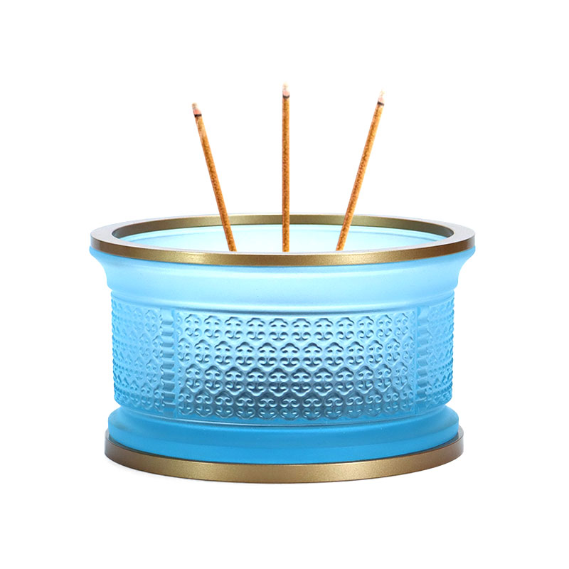 라이트 블루 루이 시리즈 유리 불단 공양 세트