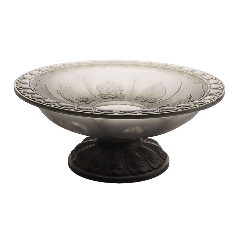 그레이 컬러 글레이즈 과일 그릇