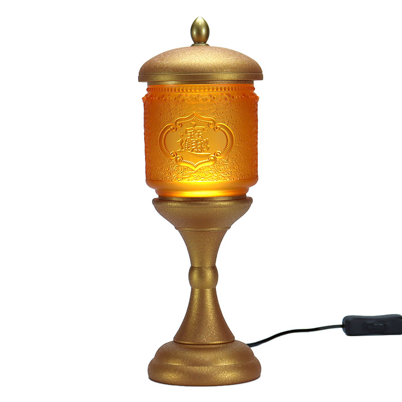 부와 보물을 가져다주는 사찰의 유리 공양물