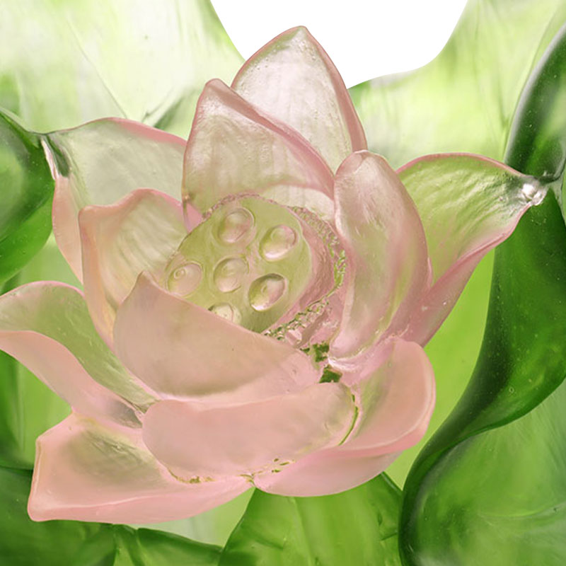 로터스 시리즈 복도 장식 크리스탈 유리 꽃병 세트