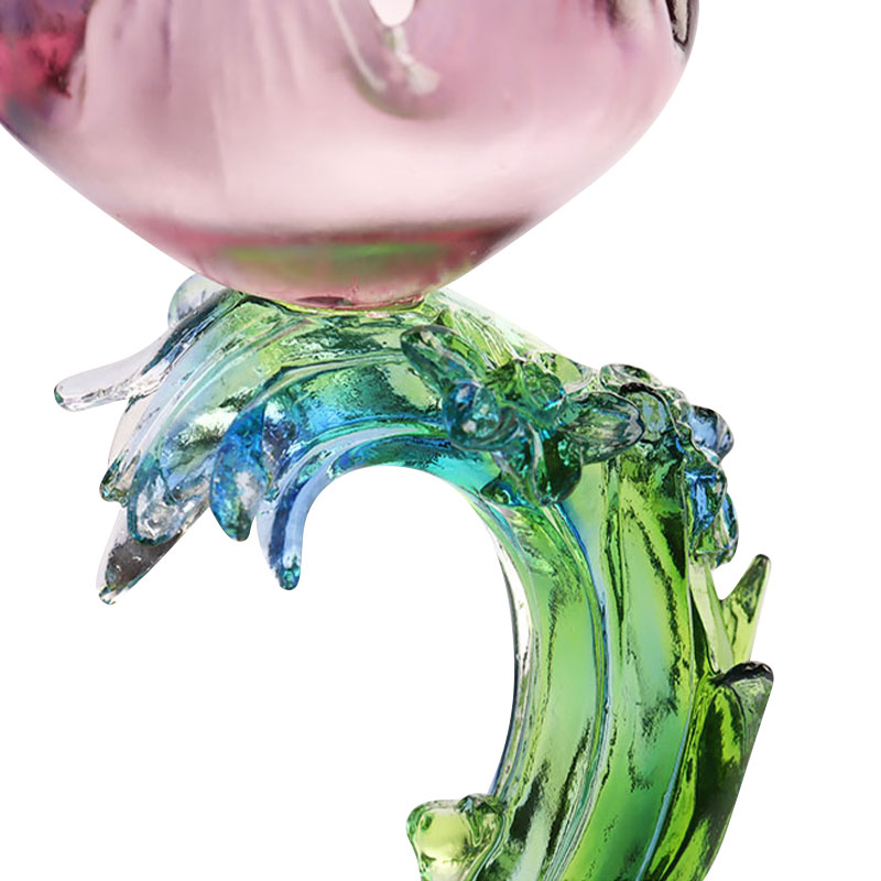 크리스탈 유리 연꽃 모양 촛대