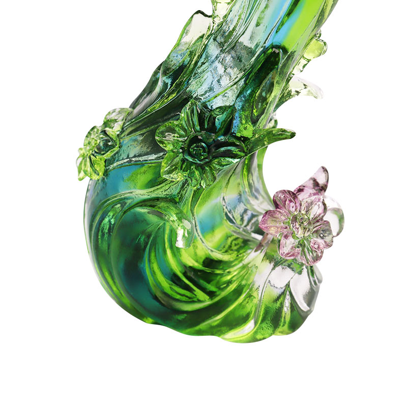 크리스탈 유리 연꽃 모양 촛대