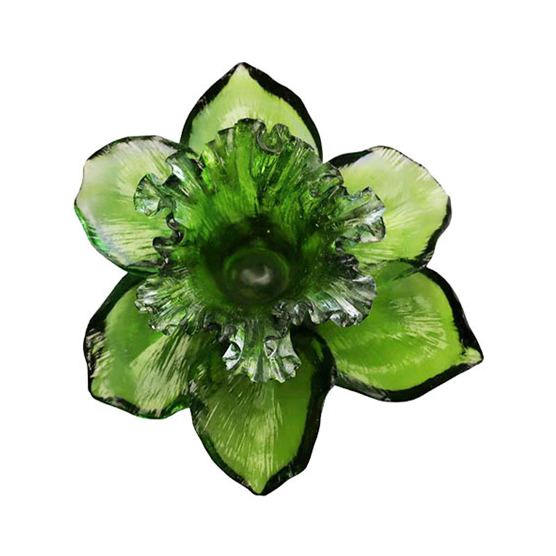 유리 꽃잎 모양의 캔들 홀더