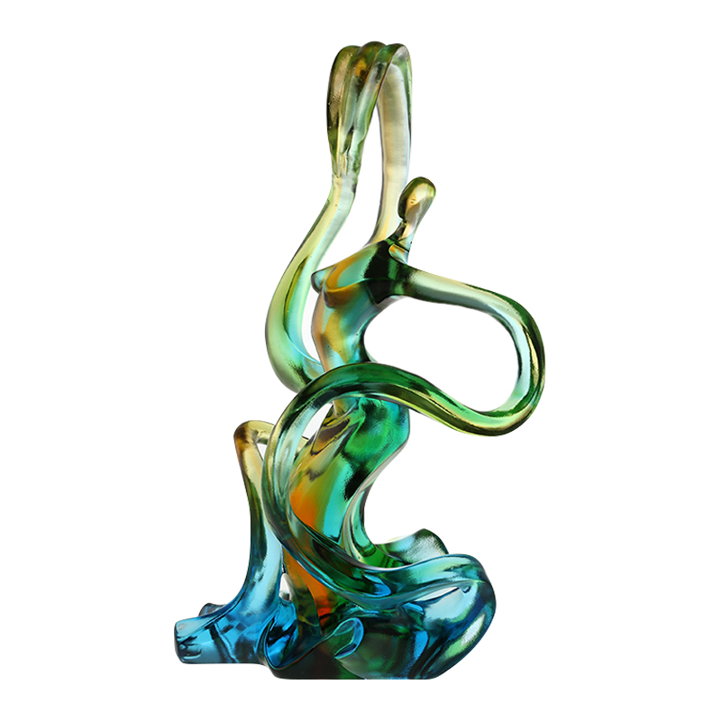 홈 장식 컬러 유리 장식품