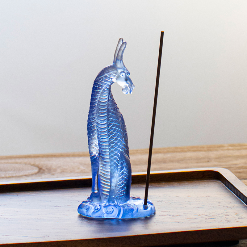 유리 기린 향 홀더