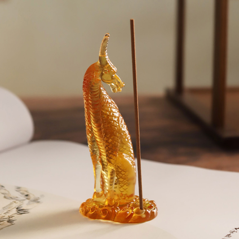 유리 기린 향 홀더