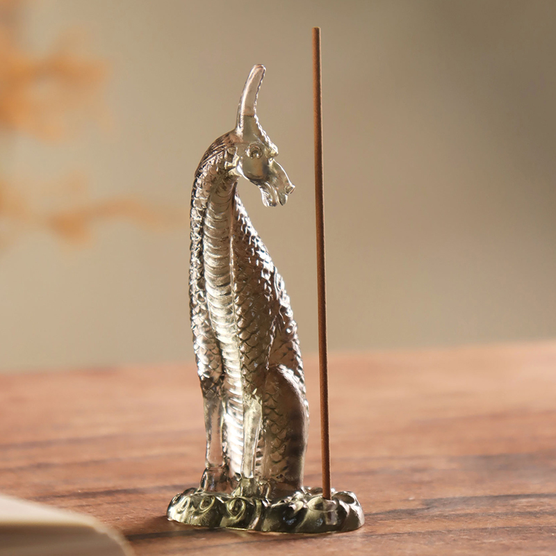 유리 기린 향 홀더