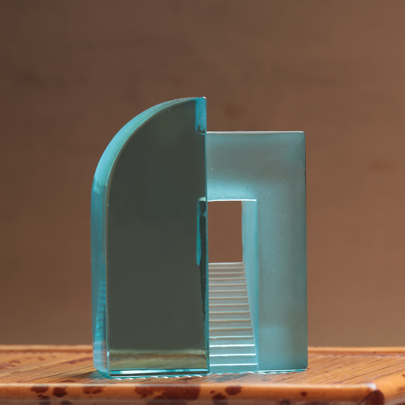 그라데이션 블루 젖빛 유리 중국 장난감 장식품