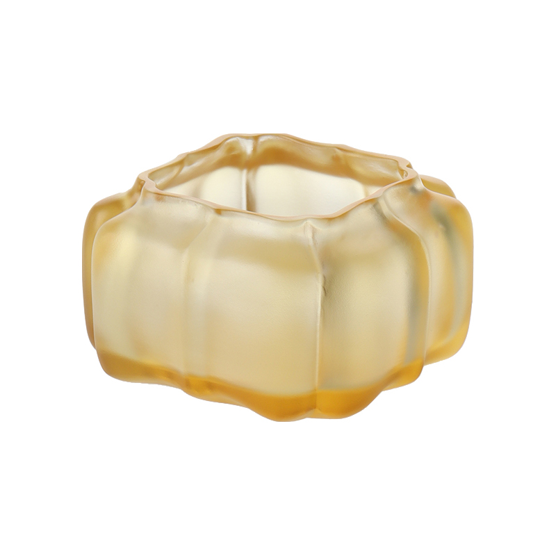 보라색 크리스탈 유리 호박 모양의 물 주전자