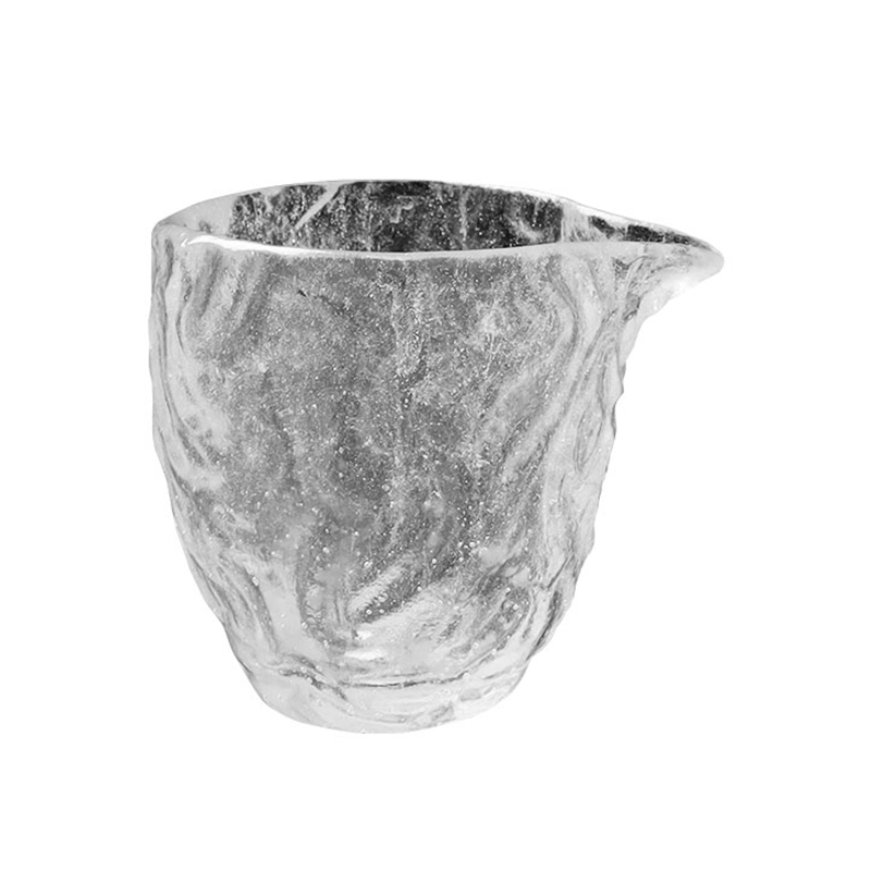 홈 오피스 회의 사용을 위한 버블 패턴 투명 유리 티컵 세트